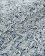 Image 5 of 8: Exquisite Rugs Veneta Hand-Tufted Blue Rug, 5' x 8'