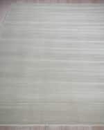 Image 3 of 8: Exquisite Rugs Pavia Hand-Loomed Silver Rug, 9' x 12'