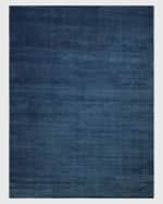 Image 1 of 8: Exquisite Rugs Pavia Hand-Loomed Navy Rug, 8' x 10'