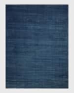 Image 1 of 8: Exquisite Rugs Pavia Hand-Loomed Navy Rug, 4' x 6'