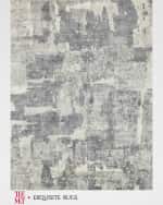 Image 8 of 8: Exquisite Rugs x THE MET Papyrus Hand-Loomed Blue/Gray Rug, 10' x 14'
