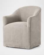 Image 2 of 5: Four Hands Cove Jute-Blend Dining Arm Chair