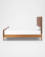 Image 3 of 6: Four Hands Salado Leather King Bed
