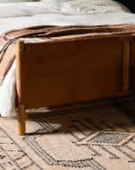 Image 5 of 6: Four Hands Salado Leather King Bed