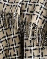 Image 2 of 2: Designers Guild Clarendon Merino Wool Throw, 55" x 73"