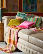 Image 2 of 4: Designers Guild Cork Street Stripe Pillow, 17" Sq.