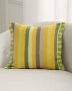 Image 1 of 4: Designers Guild Cork Street Stripe Pillow, 17" Sq.