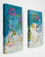 Image 2 of 3: RFA Fine Art "Floral" Hand-Embellished Giclees by Kate Baldock, Set of 2
