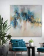Image 2 of 3: RFA Fine Art "Celestial Gilding" Hand-Embellished Giclee by H. Scott