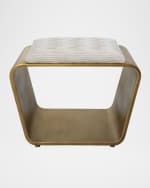 Image 2 of 5: The Uttermost Co Hoop Pleated Bench