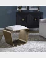 Image 5 of 5: The Uttermost Co Hoop Pleated Bench