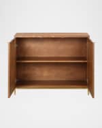 Image 3 of 7: The Uttermost Co Jethro 2-Door Burl Cabinet