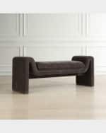 Image 3 of 6: The Uttermost Co Manson Velvet Bench