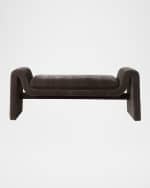 Image 5 of 6: The Uttermost Co Manson Velvet Bench