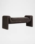 Image 1 of 6: The Uttermost Co Manson Velvet Bench