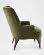 Image 2 of 4: Global Views Duncan Velvet Chair
