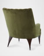 Image 3 of 4: Global Views Duncan Velvet Chair