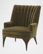 Image 1 of 4: Global Views Duncan Velvet Chair