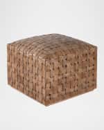 Image 1 of 3: Peninsula Home Collection Gramercy Leather Ottoman