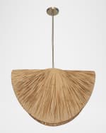 Image 2 of 6: The Uttermost Co Bend 29" Raffia Pendant