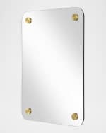 Image 4 of 5: The Uttermost Co Hamrick 36" Frameless Wall Mirror