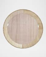 Image 3 of 5: The Uttermost Co Twisted Seagrass 36" Round Wall Mirror