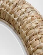Image 5 of 5: The Uttermost Co Twisted Seagrass 36" Round Wall Mirror