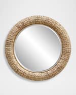 Image 1 of 5: The Uttermost Co Twisted Seagrass 36" Round Wall Mirror