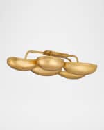 Image 3 of 6: Arteriors Theo 55" 13-Light Gold Leaf Flush Mount