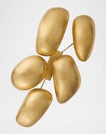 Image 4 of 6: Arteriors Theo 55" 13-Light Gold Leaf Flush Mount