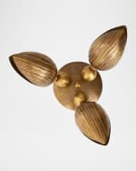 Image 4 of 6: Arteriors Inessa 24" 3-Light Flush Mount