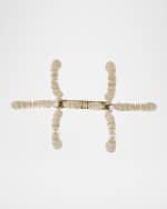 Image 4 of 6: Arteriors Kalama 57" 8-Light Linear Coconut Shell Chandelier