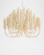 Image 4 of 6: Arteriors Kaia 39" 6-Light Coconut Shell Chandelier