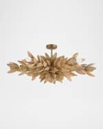 Image 1 of 6: Arteriors Kasai 37" 6-Light Convertible Semi-Flush Mount