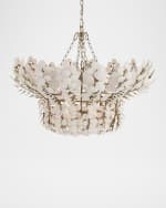 Image 3 of 6: Arteriors Bilal 40" 8-Light Coconut Shell Chandelier