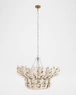 Image 4 of 6: Arteriors Bilal 40" 8-Light Coconut Shell Chandelier