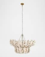 Image 1 of 6: Arteriors Bilal 40" 8-Light Coconut Shell Chandelier