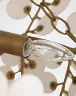 Image 5 of 6: Arteriors Bilal 40" 8-Light Coconut Shell Chandelier