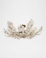 Image 4 of 6: Arteriors Bilal 38" 3-Light Coconut Shell Flush Mount