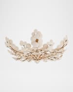 Image 1 of 6: Arteriors Bilal 38" 3-Light Coconut Shell Flush Mount