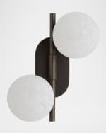 Image 3 of 6: Arteriors Julie 14" Adjustable 2-Light Sconce