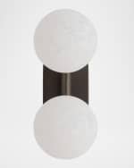 Image 4 of 6: Arteriors Julie 14" Adjustable 2-Light Sconce