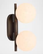 Image 1 of 6: Arteriors Julie 14" Adjustable 2-Light Sconce