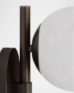 Image 5 of 6: Arteriors Julie 14" Adjustable 2-Light Sconce