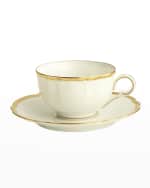 Image 1 of 2: Haviland & Parlon Colette Gold Cup and Saucer