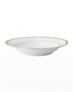 Image 1 of 2: Haviland & Parlon Colette Gold French Rim Soup Plate