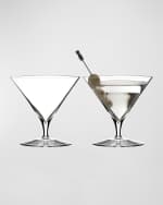 Image 2 of 3: Waterford Crystal Elegance Martini Glasses, Set of 2