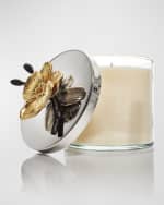 Image 3 of 4: Michael Aram 13. 5 oz. Gold Orchid Candle