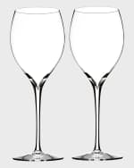 Image 1 of 3: Waterford Crystal Elegance Chardonnay Wine Glasses, Set of 2