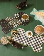 Image 2 of 2: MacKenzie-Childs Courtly Check Large Dog Bowl